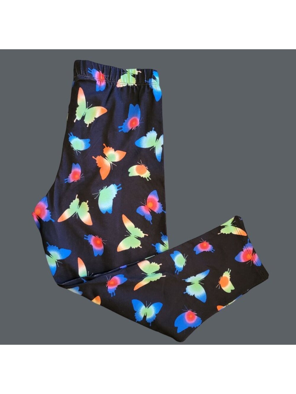 Black Butterfly Capri Leggings Girls Juniors Size Small (3-5) NWT JJ1972